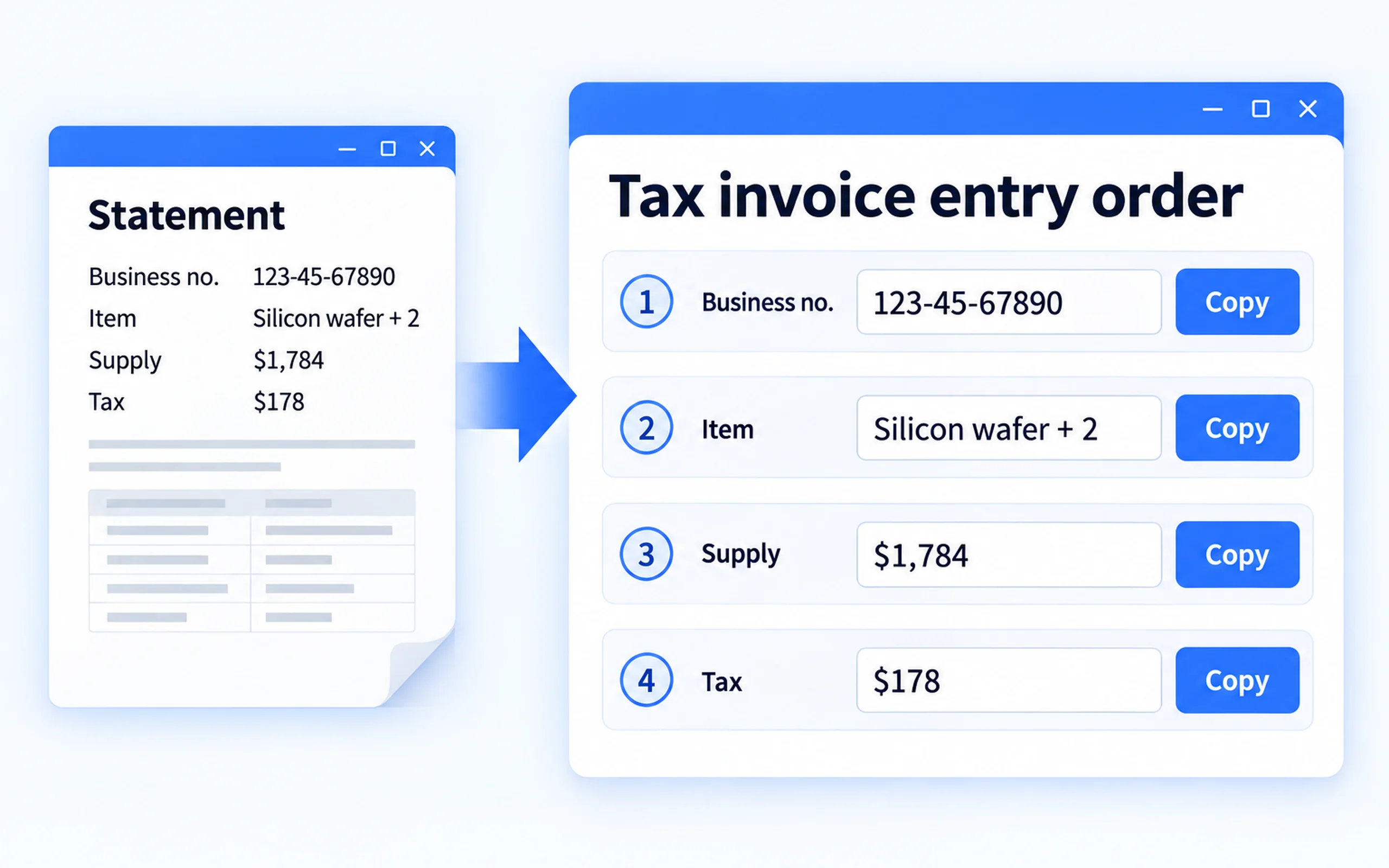 Tax invoice helper