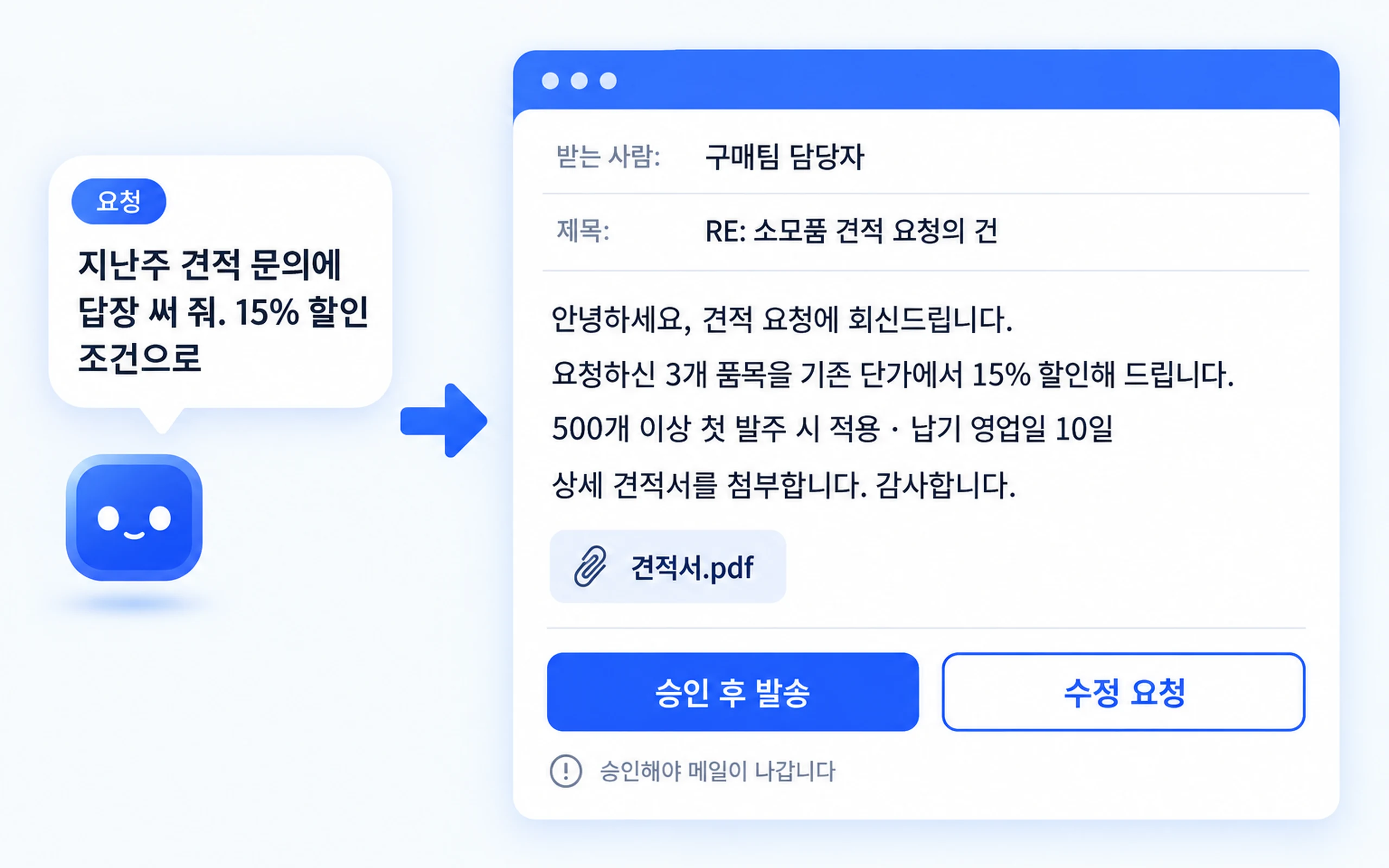 메일 초안